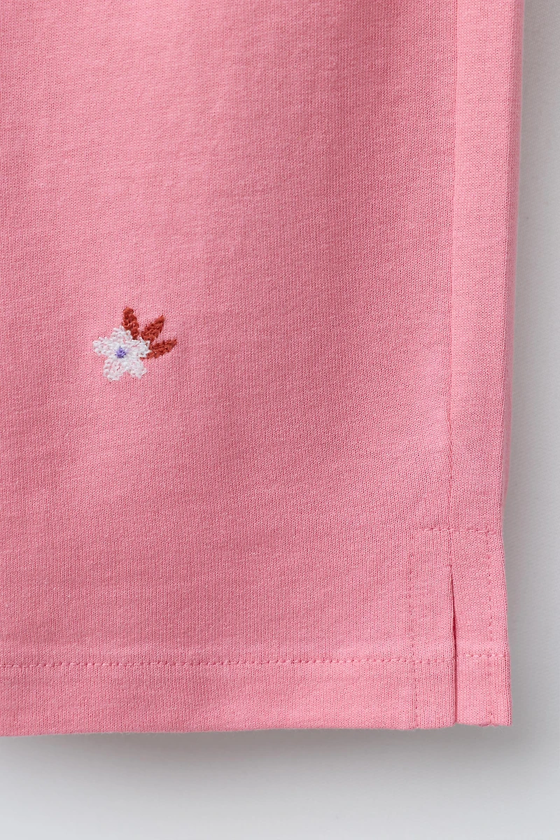 EMBROIDERED FLORAL CULOTTES