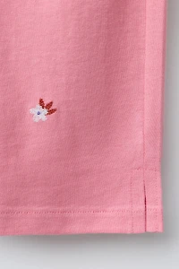 EMBROIDERED FLORAL CULOTTES