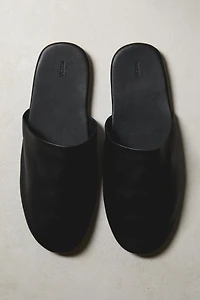 LEATHER MULE SLIPPERS
