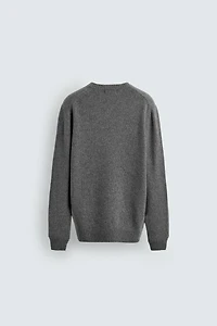 REGULAR FIT WOOL BLEND SWEATER