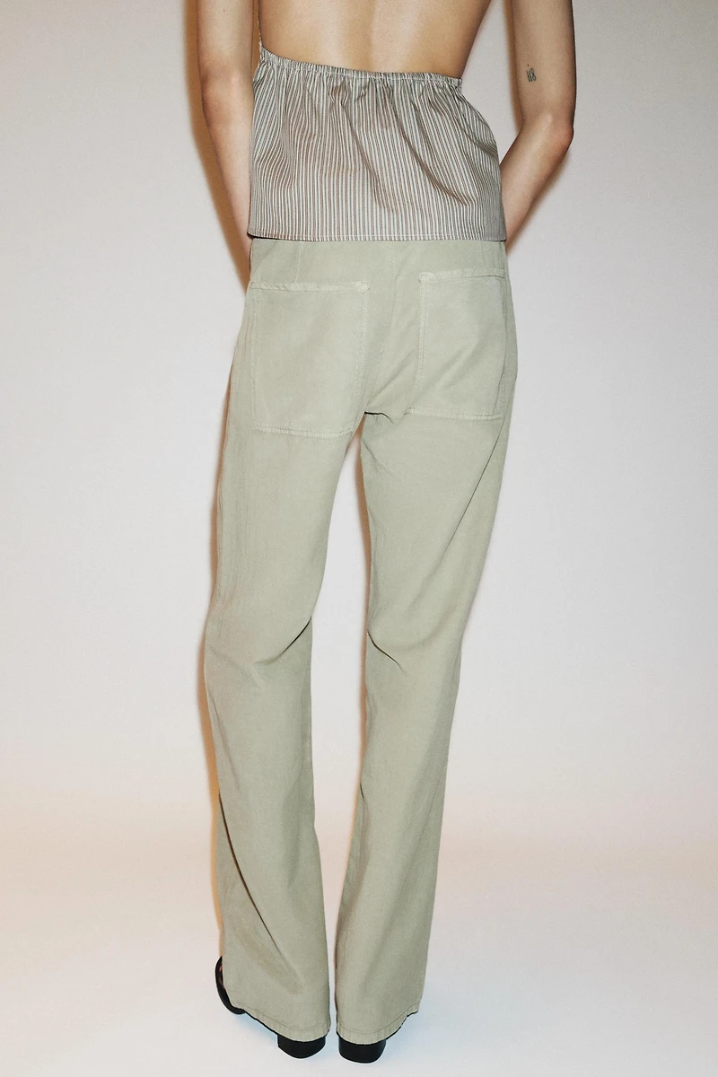 STRAIGHT PAJAMA PANTS