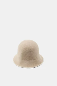 CONTRAST WOOL HAT