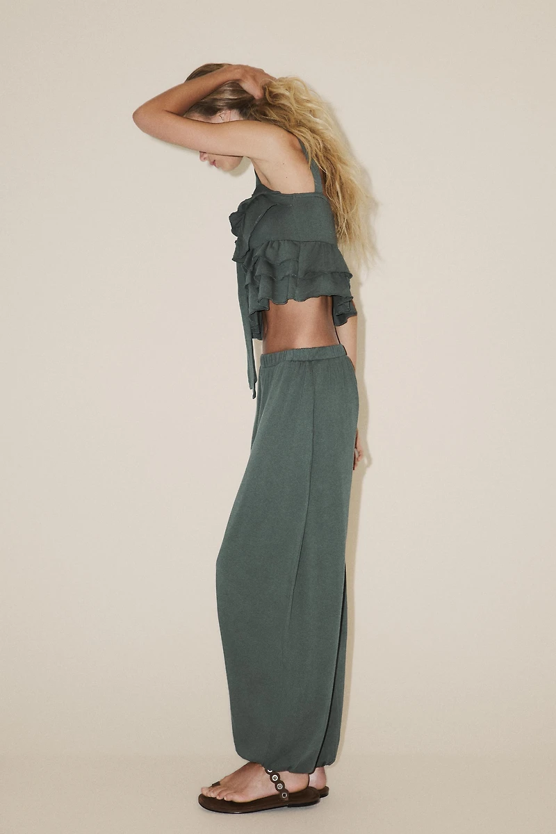 PLUSH BALLOON PANTS