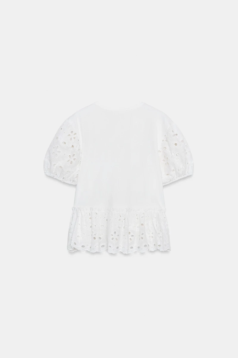 T-SHIRT MANCHES COURTES BRODERIES