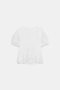 T-SHIRT MANCHES COURTES BRODERIES