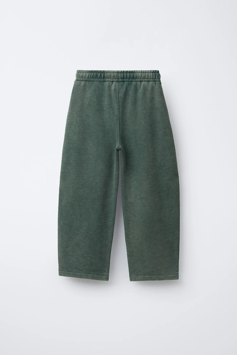 WASHED EFFECT BALLOON PANTS