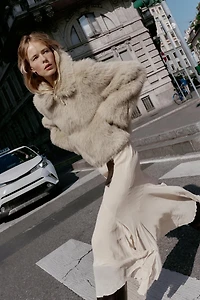 DOUBLE-FACED FAUX FUR JACKET
