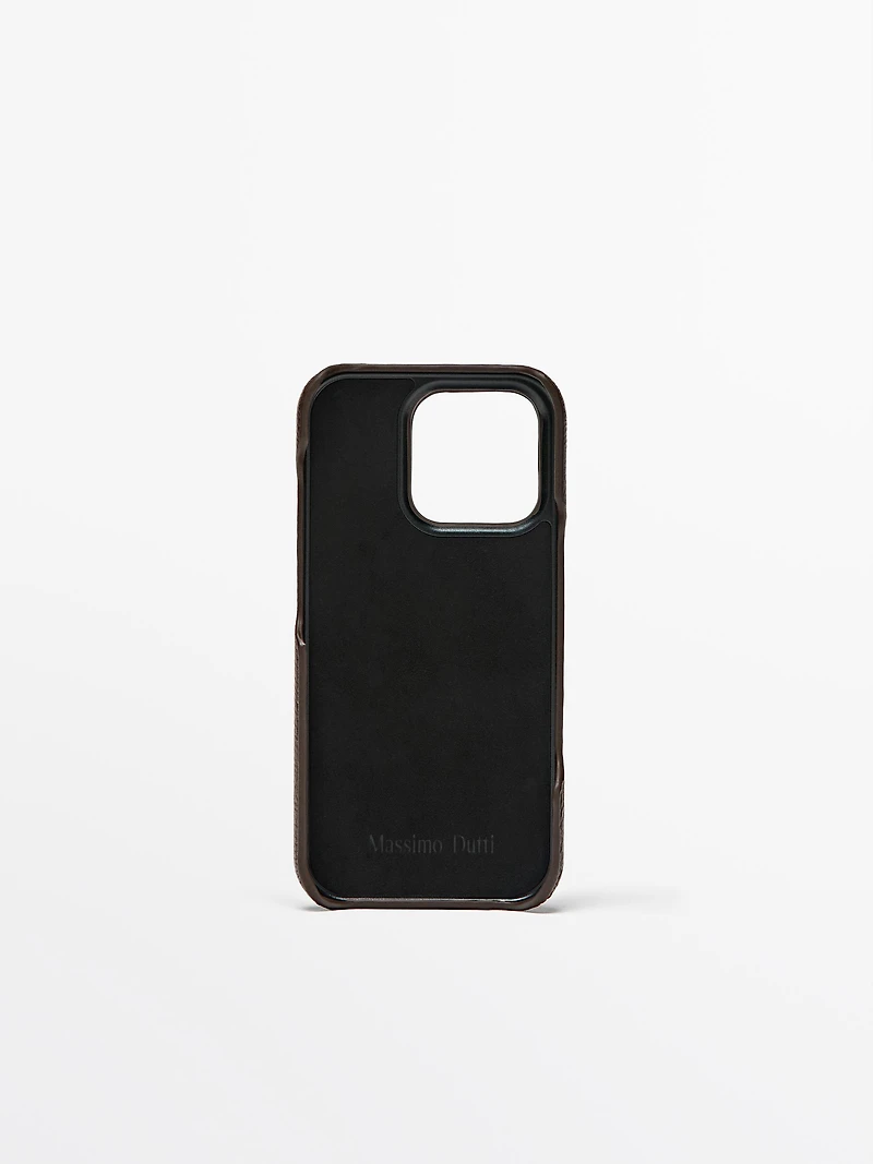 Coque iPhone 16 Pro en cuir nappa