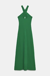 FLOWY WRAP DRESS