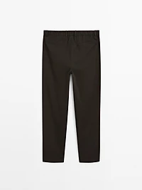 Semi-jogger fit trousers