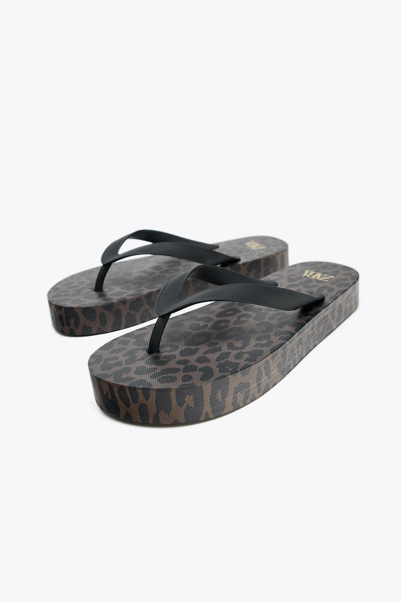 ANIMAL PRINT SANDALS