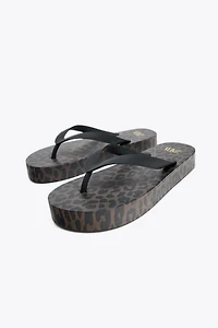 ANIMAL PRINT SANDALS