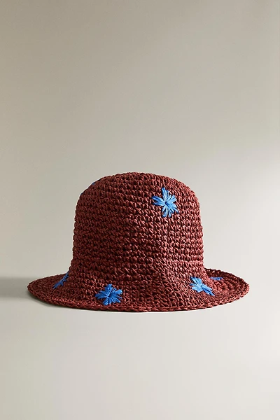 CHAPEAU DE PLAGE ENFANT PAPIER FLEURS