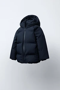 BLOUSON MATELASSÉ À CAPUCHE DÉPERLANT