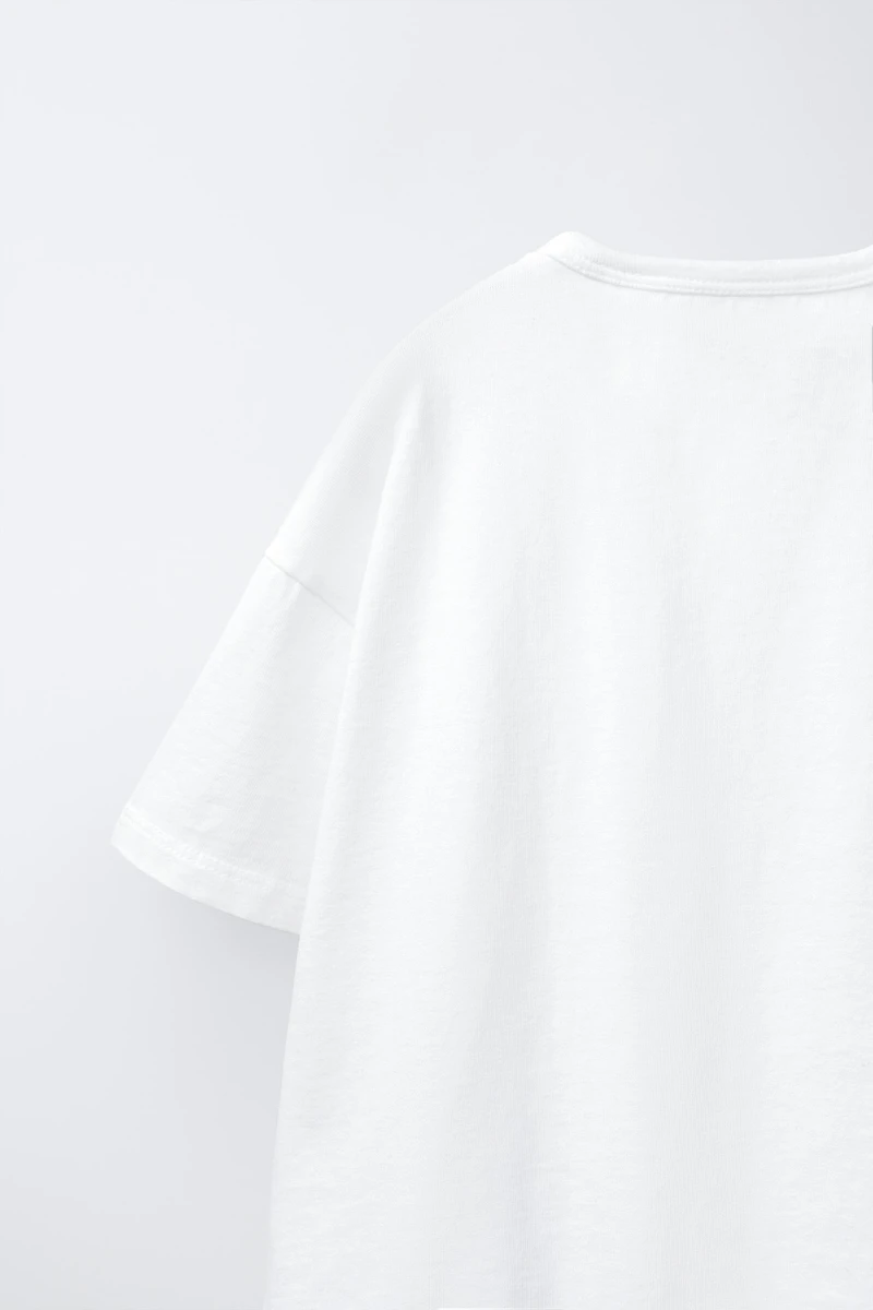 ZARA TIMELESS - T-SHIRT EN COTON UNI
