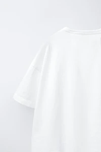 ZARA TIMELESS - T-SHIRT EN COTON UNI