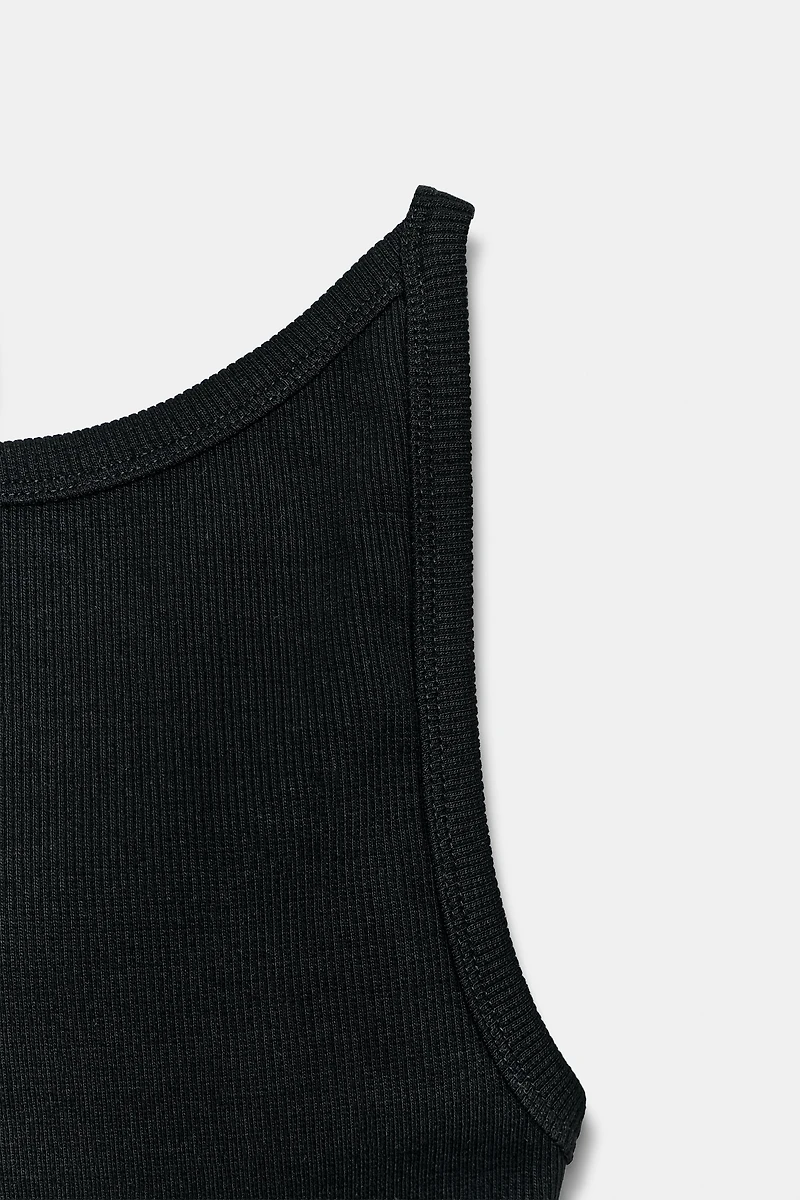 HALTER RIB TOP