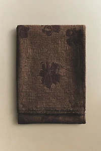 FLORAL JACQUARD BLANKET