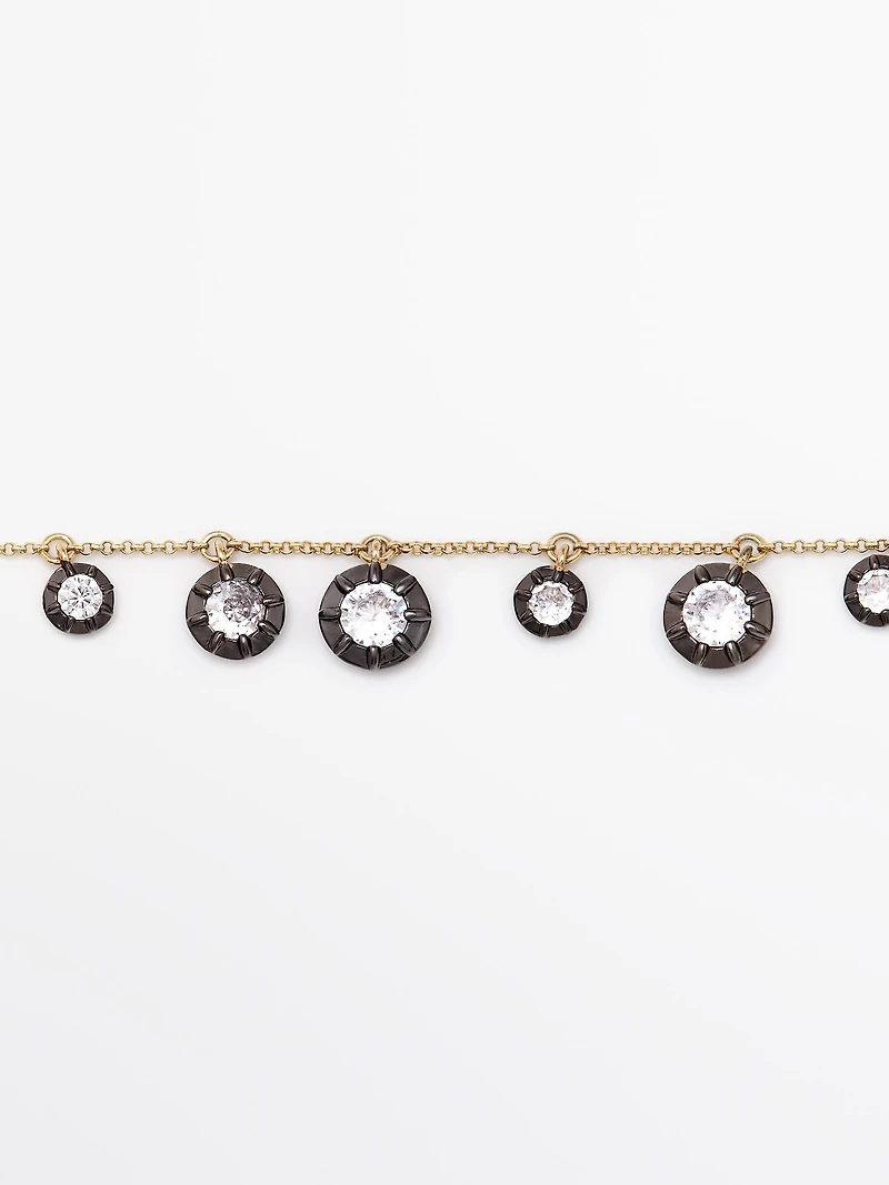 Antique rhinestone necklace