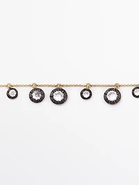 Antique rhinestone necklace