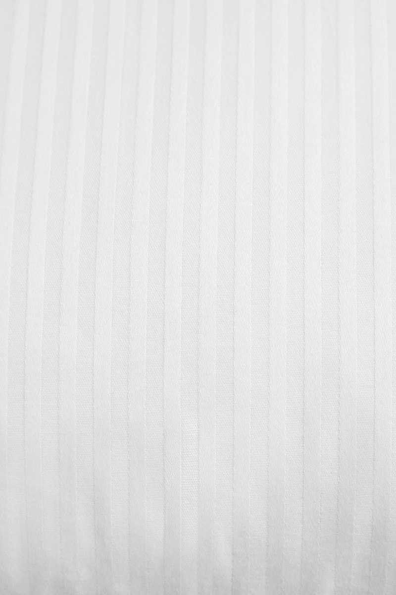 STRIPED COTTON PILLOW PROTECTOR