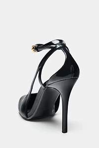 PATENT FINISH SLINGBACK HEELS