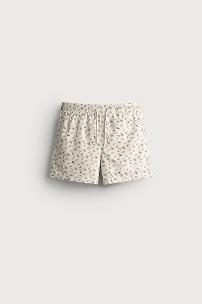 PAISLEY PRINT MID-LENGTH SWIM SHORTS
