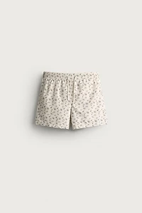 PAISLEY PRINT MID-LENGTH SWIM SHORTS