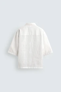 RELAXED FIT COTTON - LINEN SHIRT