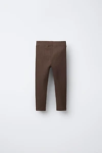 LEGGING CÔTELÉ À ÉTIQUETTE