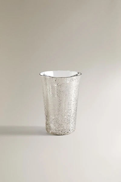 MERCURIZED GLASS CHRISTMAS TUMBLER