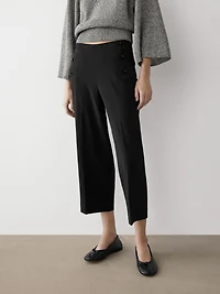 Capris with button details