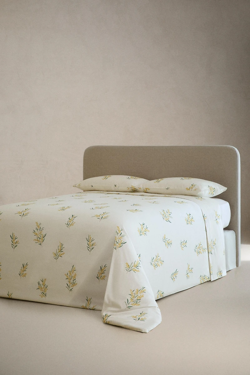 HOUSSE DE COUETTE SATIN MIMOSAS