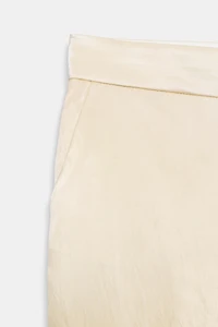 SATIN EFFECT CONTRAST PANTS