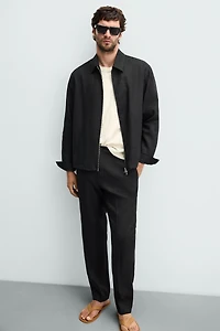 100% LINEN OVERSHIRT