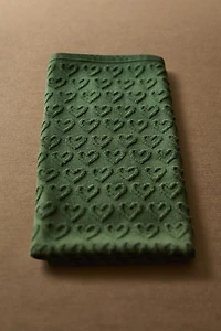 CHRISTMAS TERRYCLOTH COTTON KITCHEN TOWEL WITH HEARTS