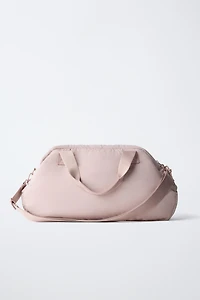 RUCHED QUILTED BOWLING BAG