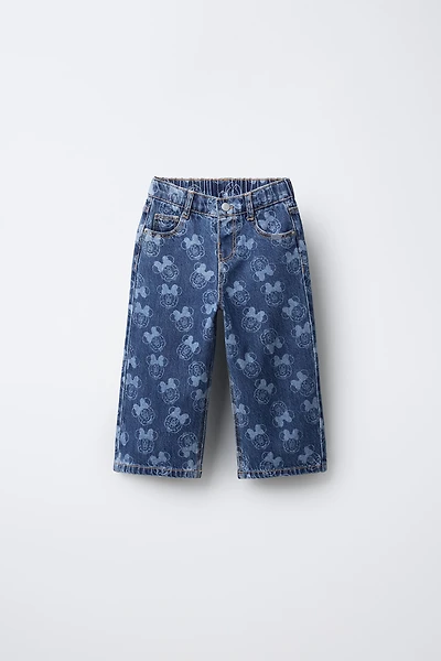MINNIE MOUSE © DISNEY PRINT CULOTTE JEANS