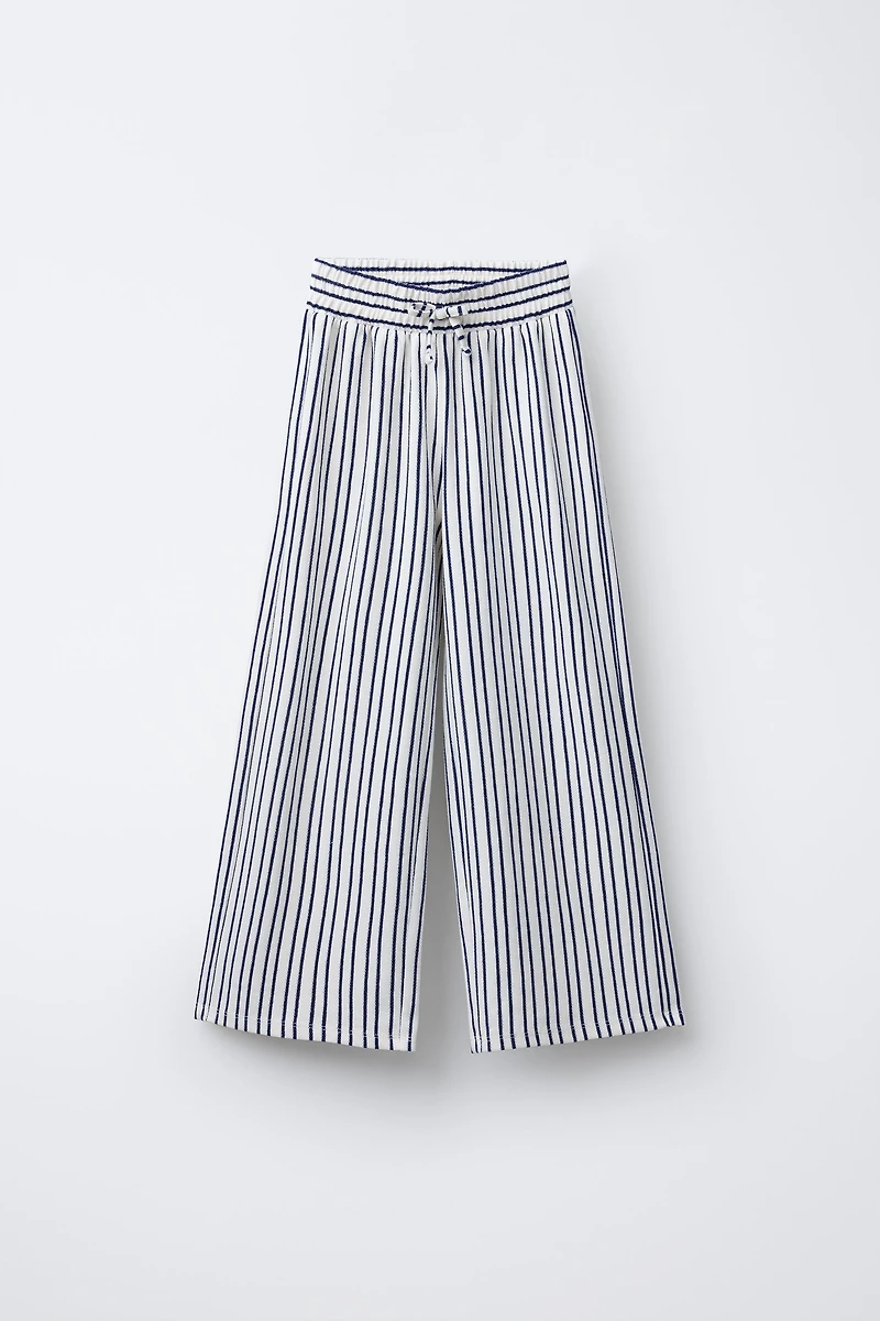 STRIPED STRAIGHT LEG PANTS