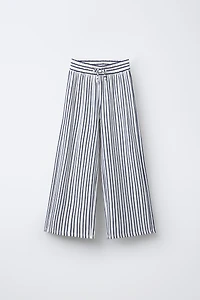 STRIPED STRAIGHT LEG PANTS