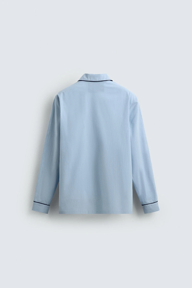 CHEMISE POLO PYJAMA JACQUARD