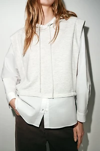 HOODED SWEATSHIRT SHIRT
