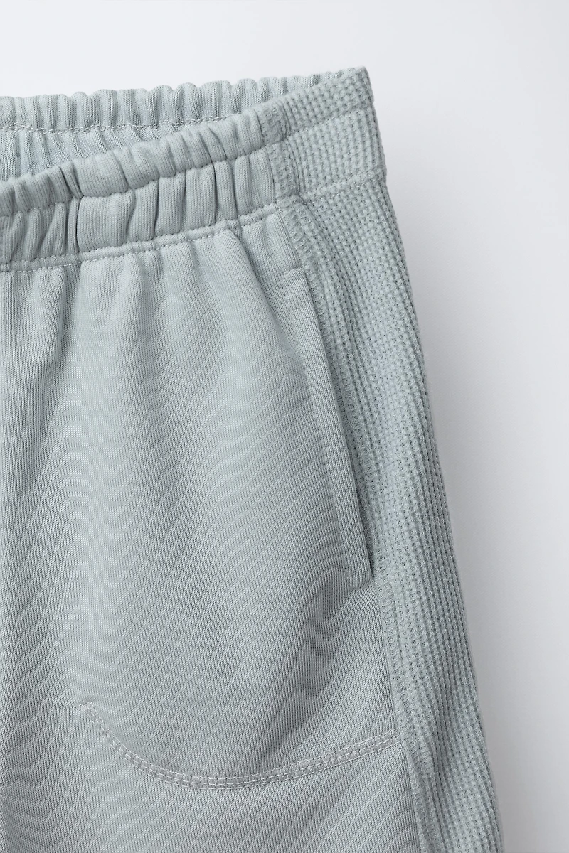 WAFFLE T-SHIRT AND BERMUDA SET