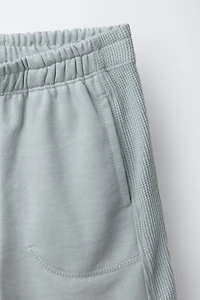 WAFFLE T-SHIRT AND BERMUDA SET