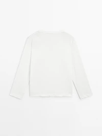 T-shirt col en V oversize
