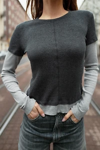 DOUBLE LONG SLEEVE T-SHIRT