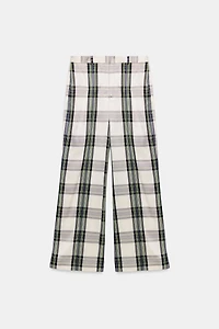ZW COLLECTION PLAID FLOWY PANTS