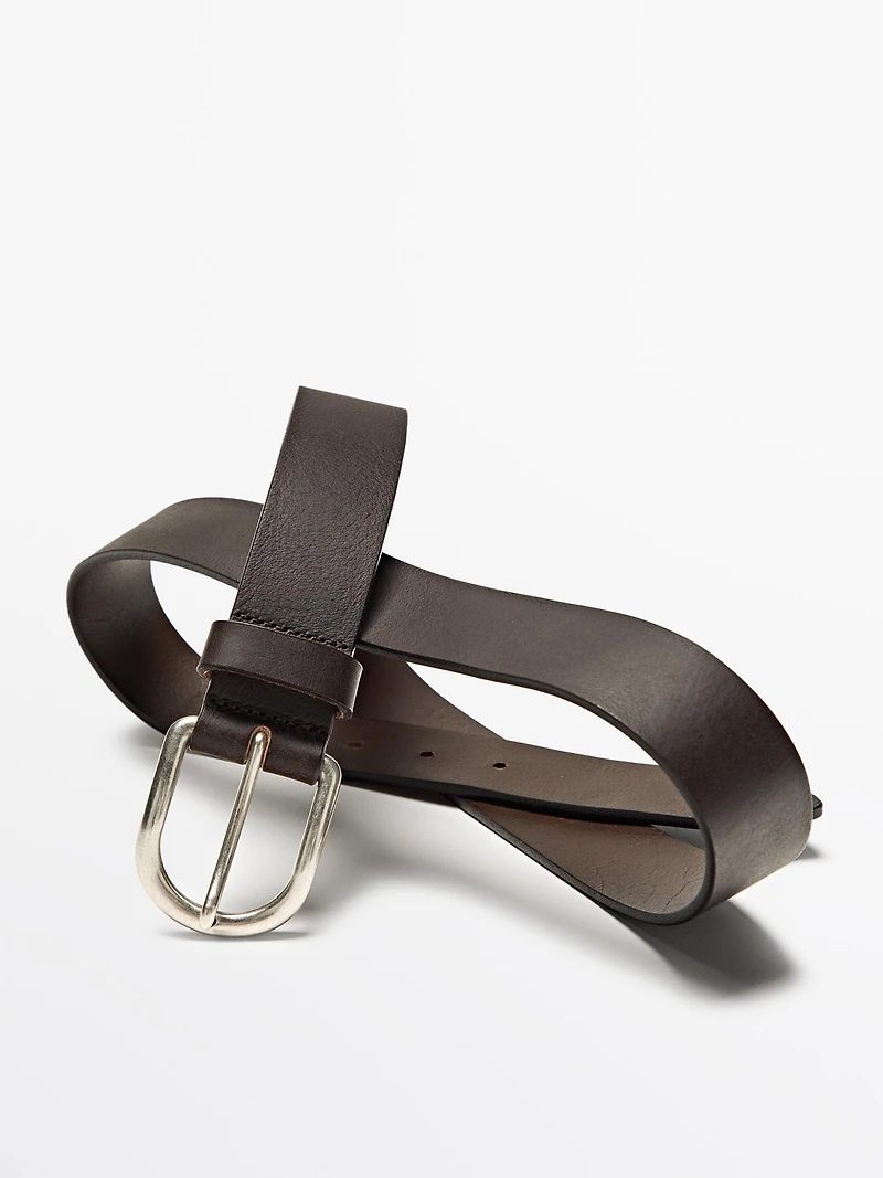 Ceinture en cuir nappa