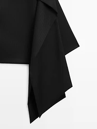 Striped blouse with cape detail - STUDIO