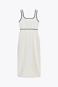 ROBE MIDI LISERÉS CONTRASTE